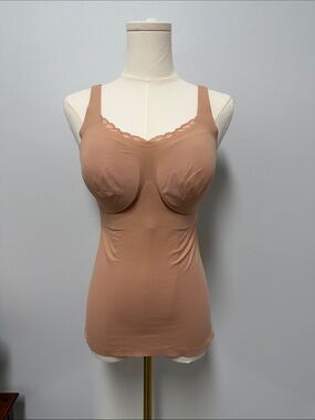 Sculpting Beige Shaping Camisole with Built-In Support